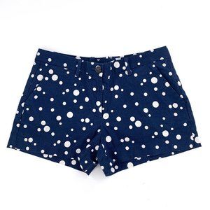 Women's Khakis by‎ GAP Cute Navy Blue White Polka Dot Shorts 2R Cotton